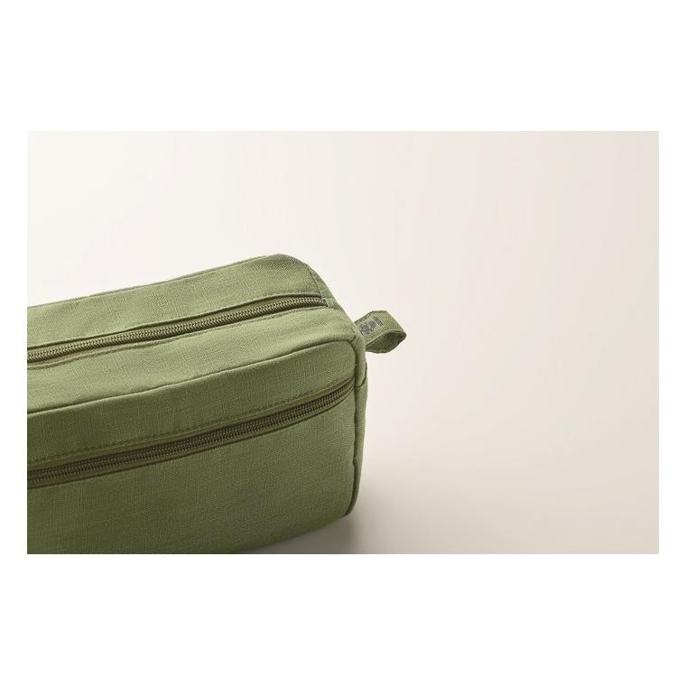 Geantă cosmetice din cânepă NAIMA COSMETIC Verde