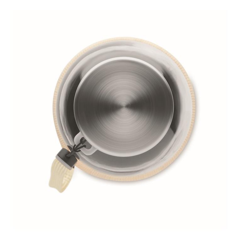 Recipient din sticlă în husă UTAH TOUCH Bej