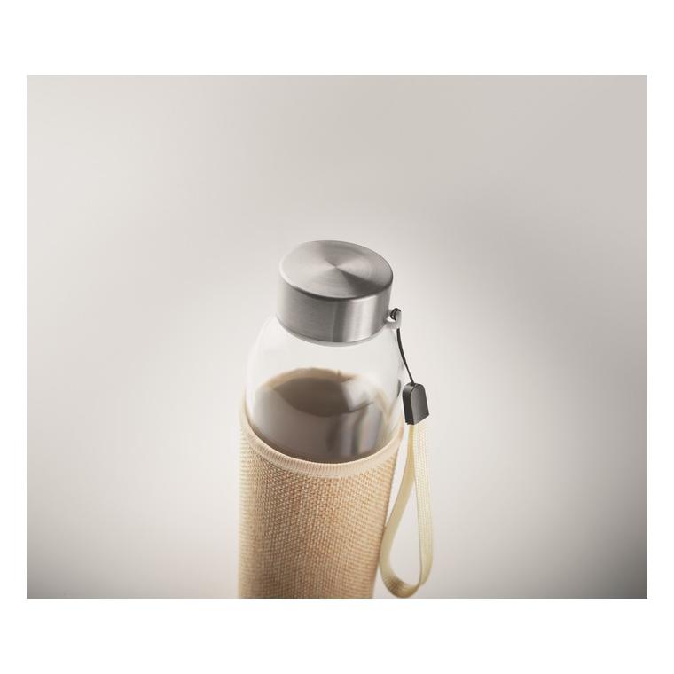 Recipient din sticlă în husă UTAH TOUCH Bej