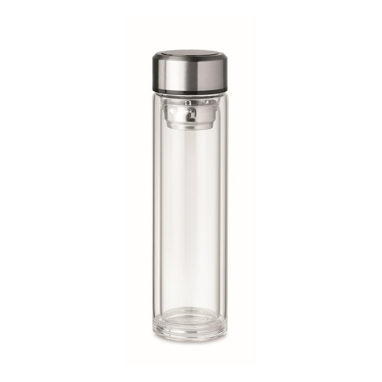 Recipient cu termometru tactil POLE GLASS Transparent