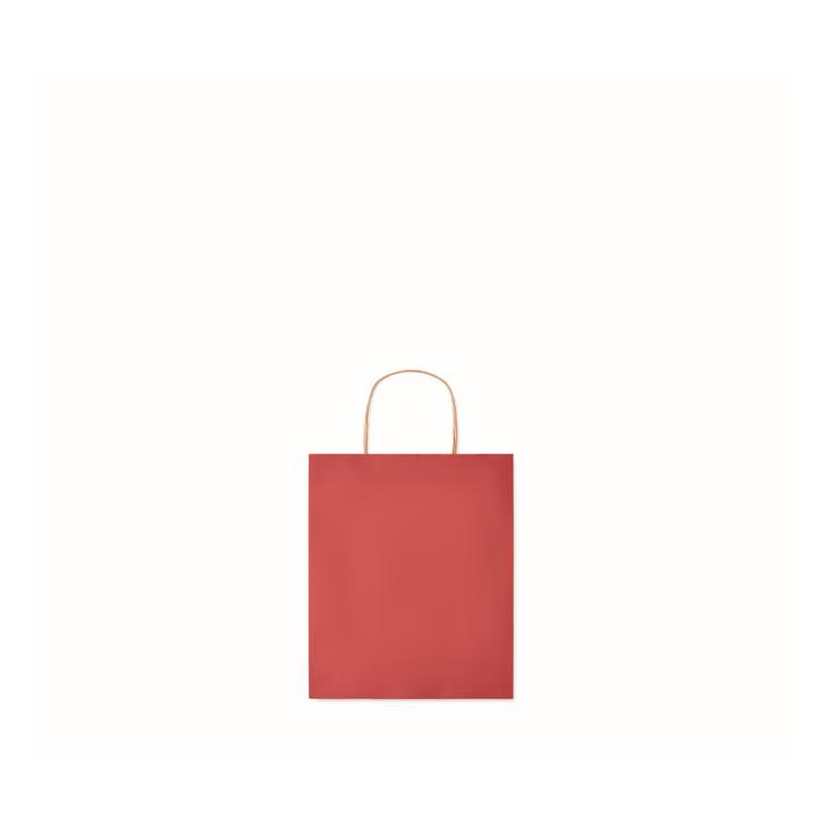 Pungă cadou mică din hârtie PAPER TONE S Roșu