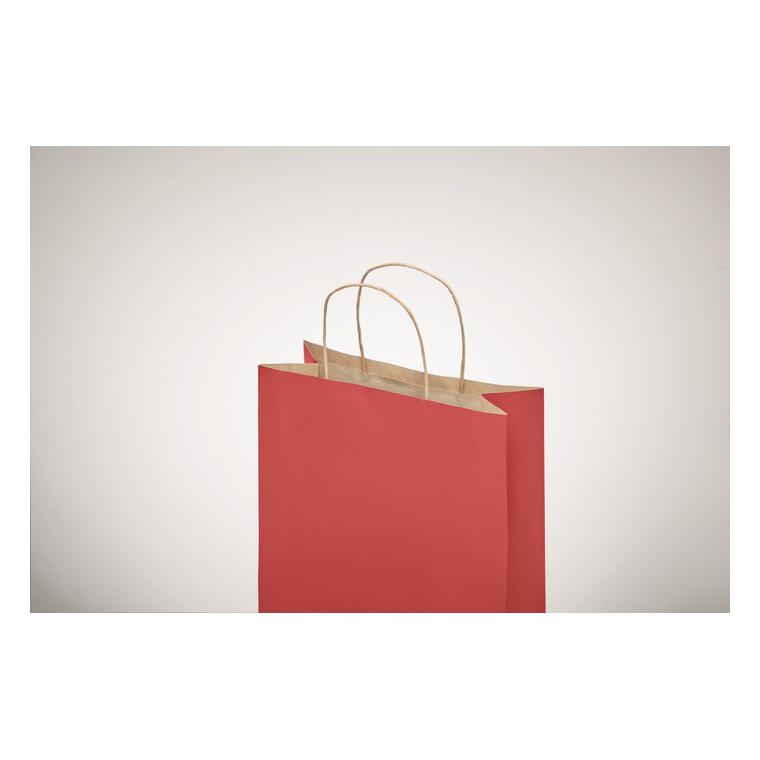 Pungă cadou mică din hârtie PAPER TONE S Roșu