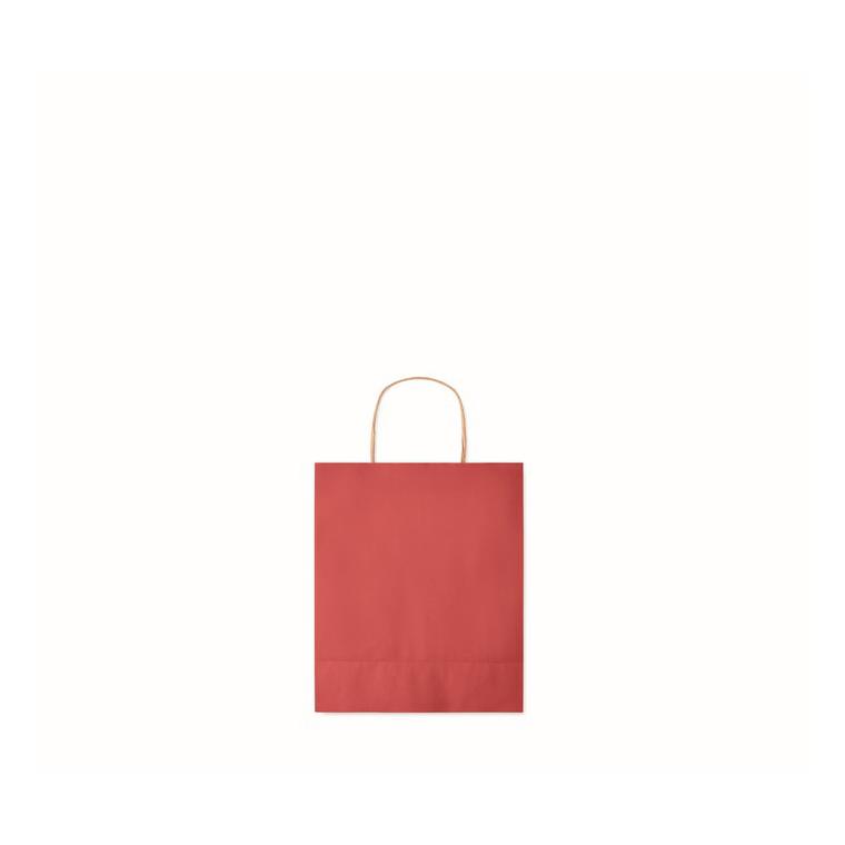 Pungă cadou mică din hârtie PAPER TONE S Roșu