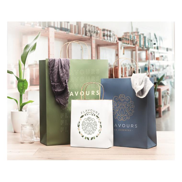 Pungă cadou mică din hârtie PAPER TONE S Alb