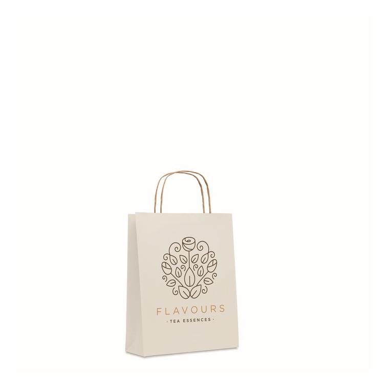 Pungă cadou mică din hârtie PAPER TONE S Alb