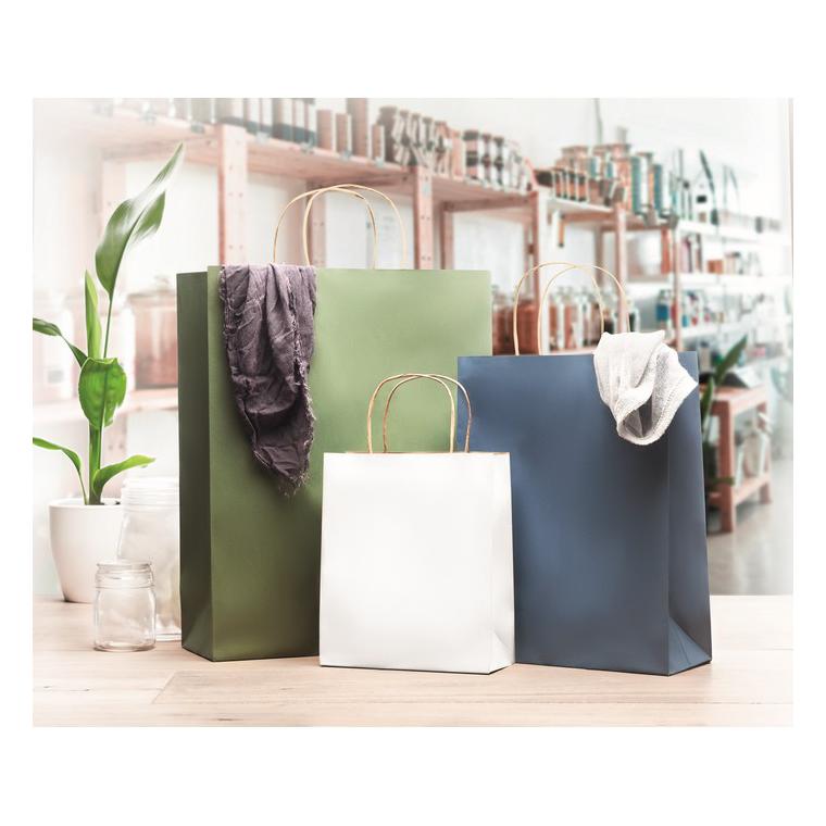 Pungă cadou mică din hârtie PAPER TONE S Alb