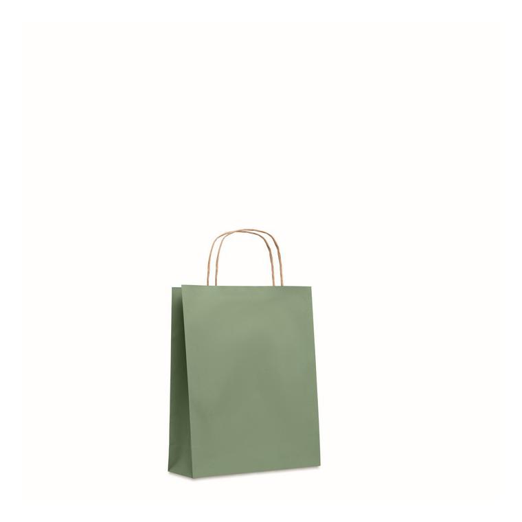 Pungă cadou mică din hârtie PAPER TONE S Verde