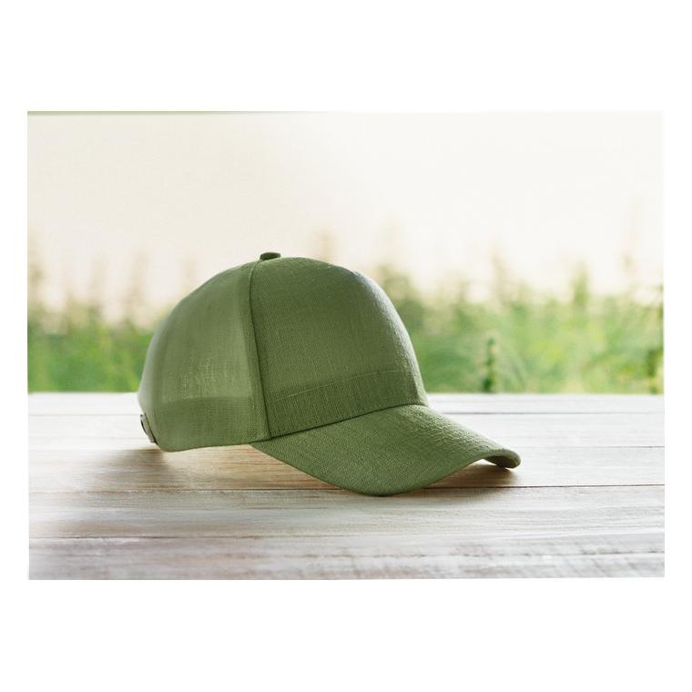 Șapcă baseball din cânepă NAIMA CAP Verde