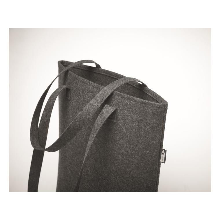 Geantă cumpărături fetru RPET TASLO Gri închis