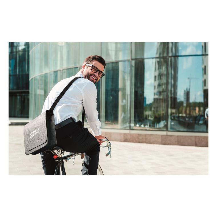 Geantă laptop fetru RPET BAGLO Gri