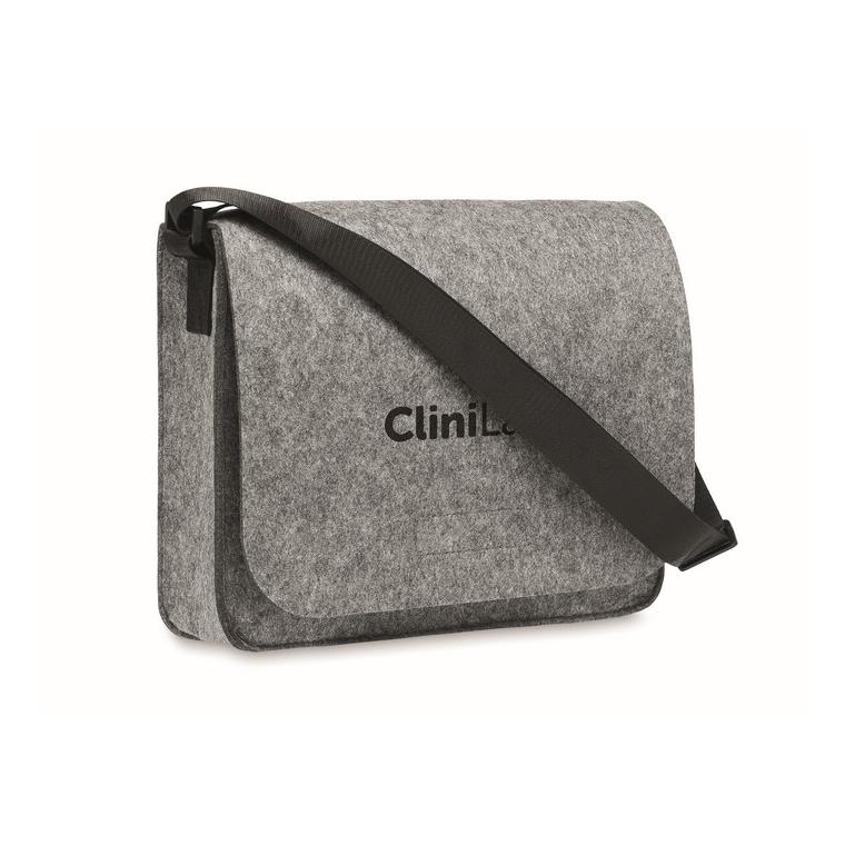 Geantă laptop fetru RPET BAGLO Gri