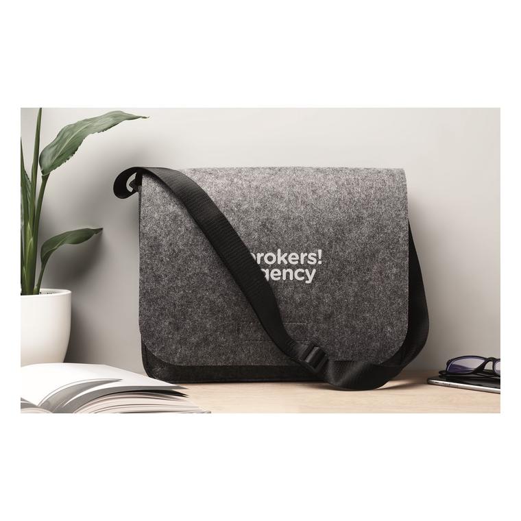 Geantă laptop fetru RPET BAGLO Gri