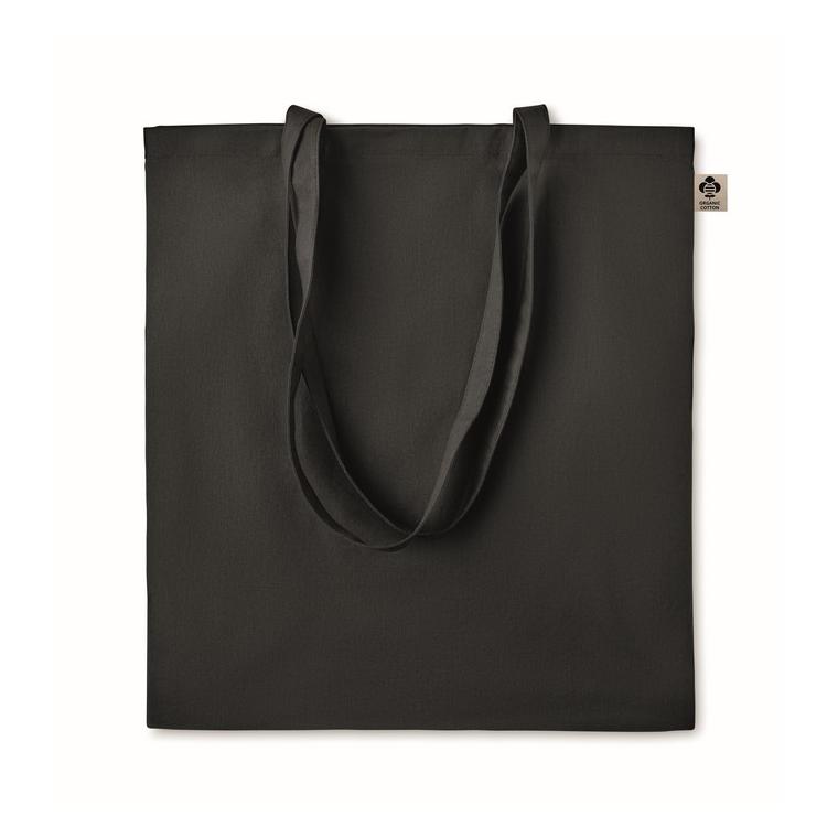 Sacoșă din bumbac organic ZIMDE COLOUR Negru