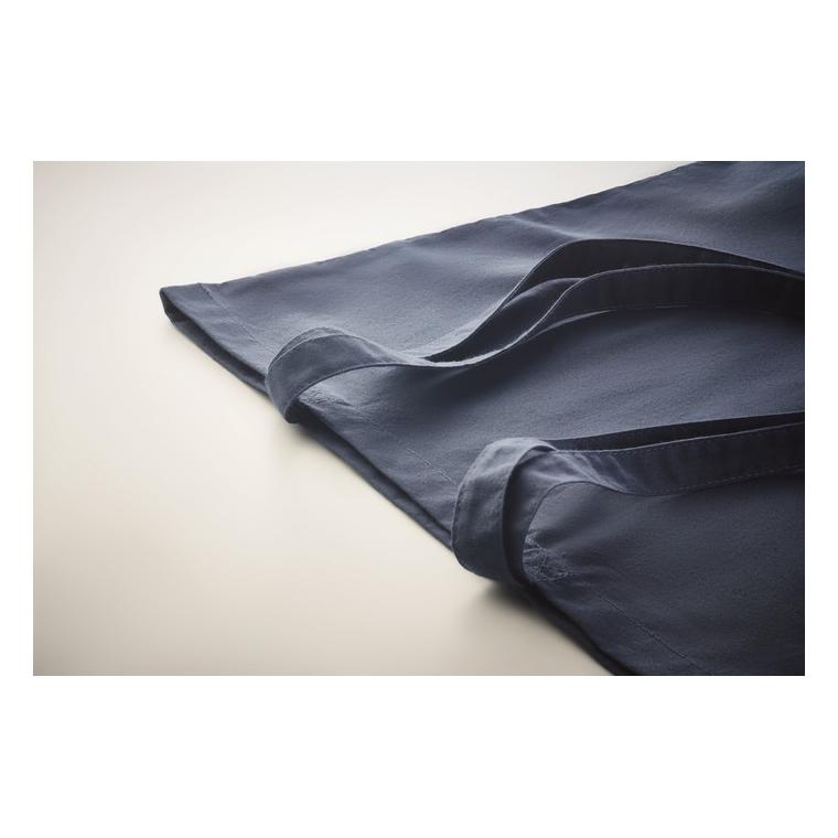 Sacoșă din bumbac organic ZIMDE COLOUR Albastru