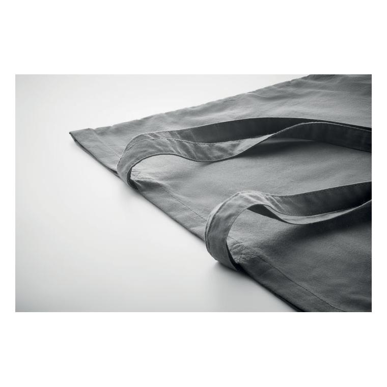 Sacoșă din bumbac organic ZIMDE COLOUR Gri