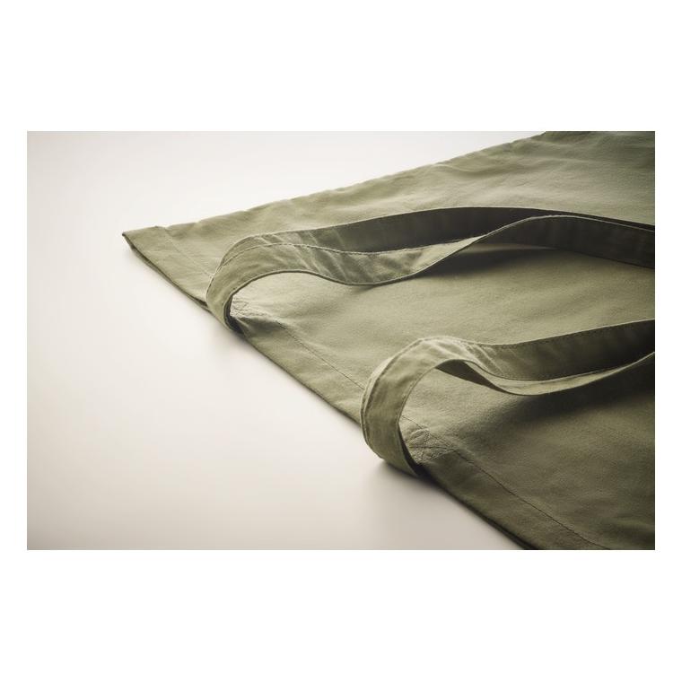 Sacoșă din bumbac organic ZIMDE COLOUR Verde