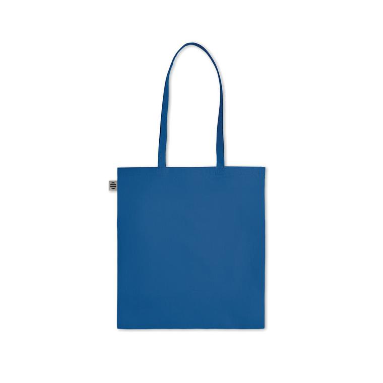 Sacoșă din bumbac organic ZIMDE COLOUR Albastru regal