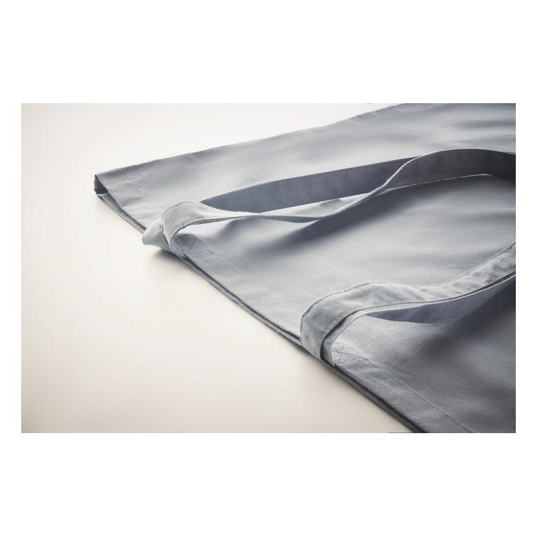 Sacoșă din bumbac organic ZIMDE COLOUR Albastru deschis