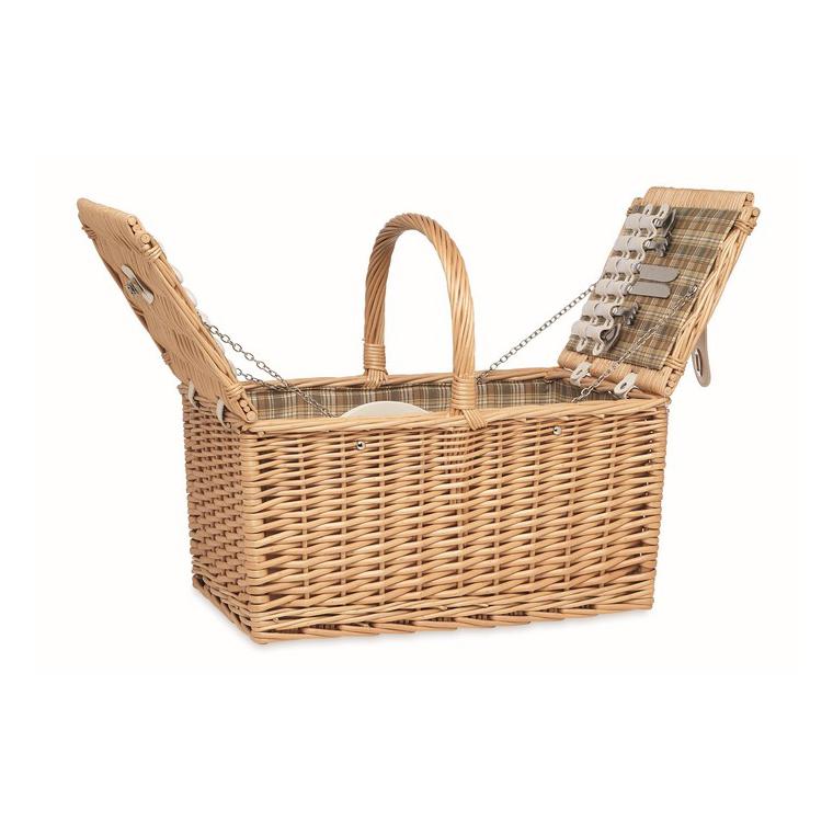 Coș picnic răchită 4 persoane MIMBRE PLUS Natur