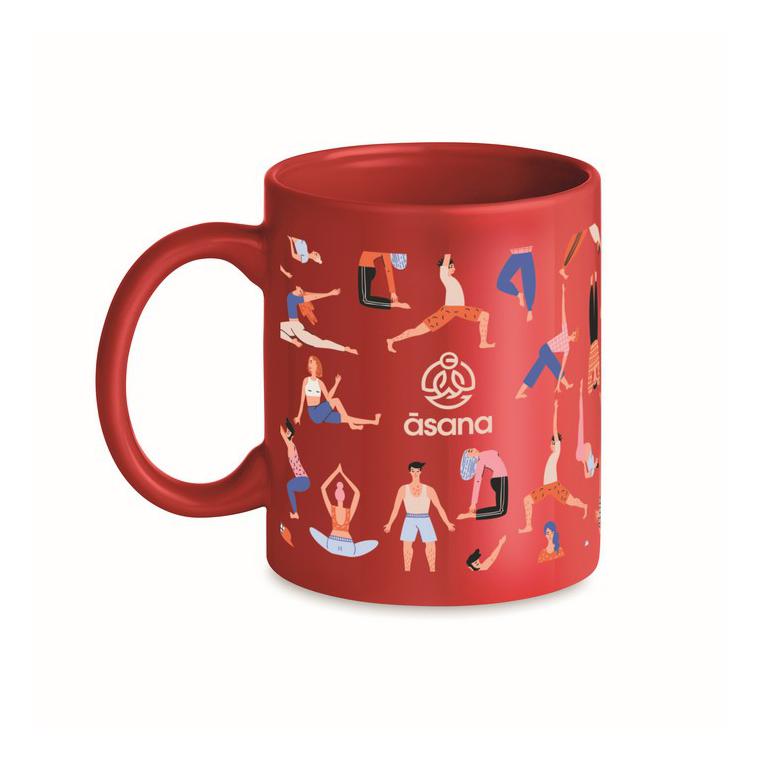 Cană ceramică colorată 300 ml DUBLIN TONE Roșu