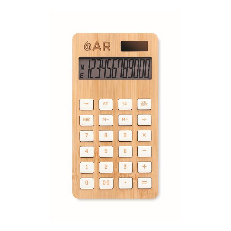 Calculator bambus cu 12 cifre CALCUBIM Natur