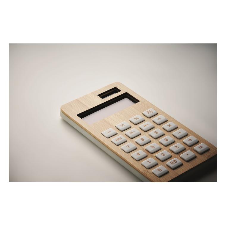 Calculator bambus cu 12 cifre CALCUBIM Natur