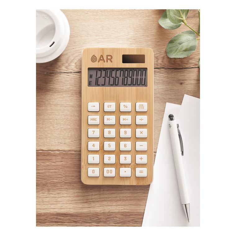Calculator bambus cu 12 cifre CALCUBIM Natur