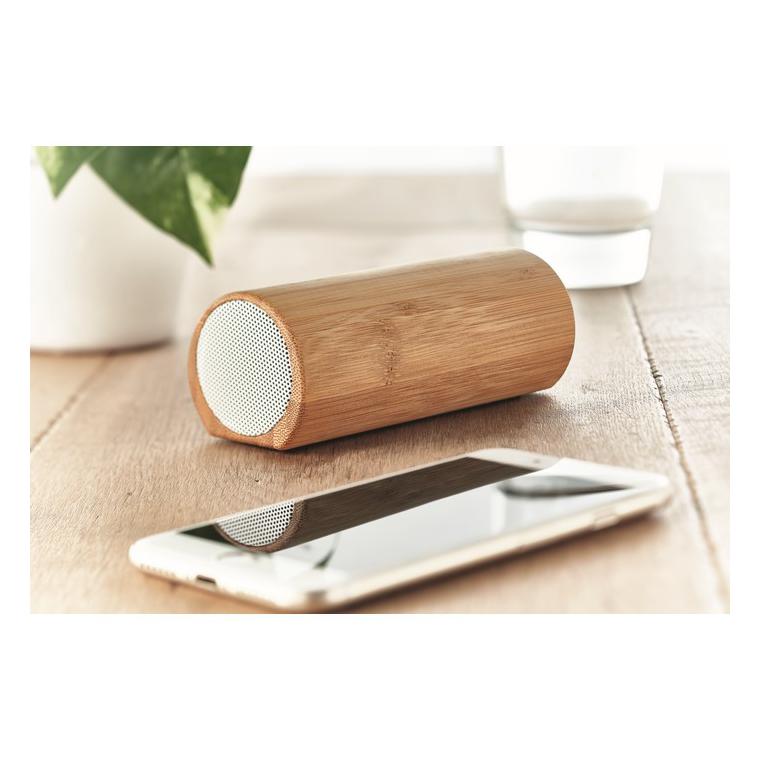 Boxă wireless din bambus 2x5W SPEAKBOX Natur