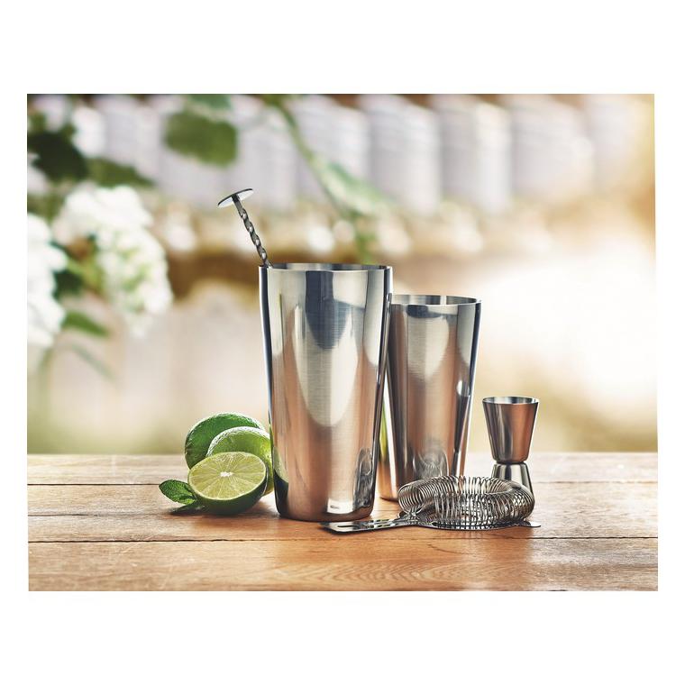 Set cocktail 750 ml BOSTON Argintiu lucios