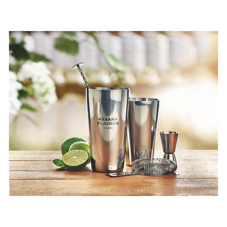 Set cocktail 750 ml BOSTON Argintiu lucios