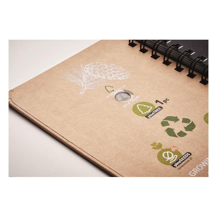 Caiet cu semințe pin GROWNOTEBOOK™ Bej