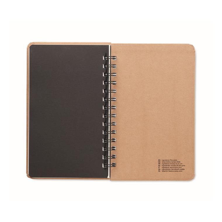 Caiet cu semințe pin GROWNOTEBOOK™ Bej