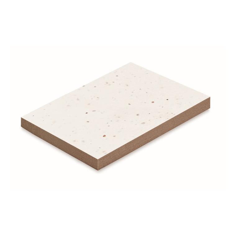 Bloc Memo cu semințe iarbă GROW ME Alb