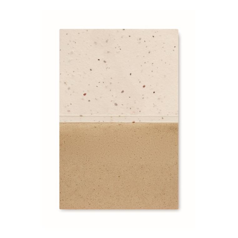 Bloc Memo cu semințe iarbă GROW ME Alb