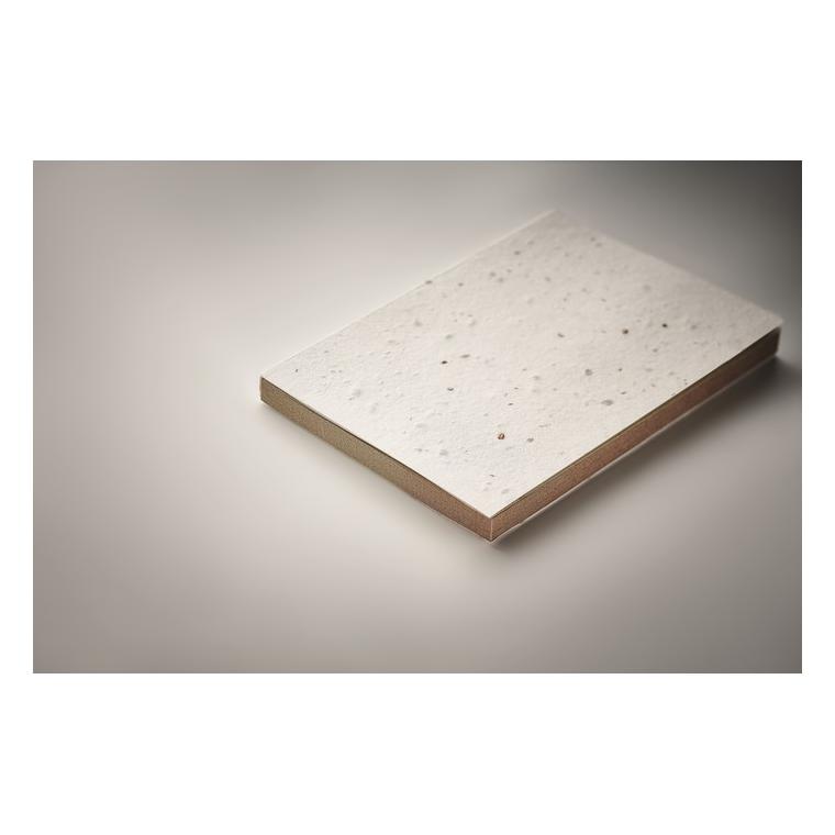 Bloc Memo cu semințe iarbă GROW ME Alb