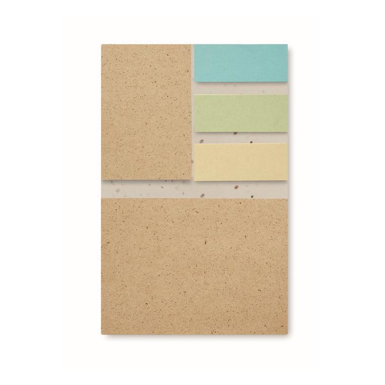 Set Bloc Memo cu semințe iarbă GROW ME Alb