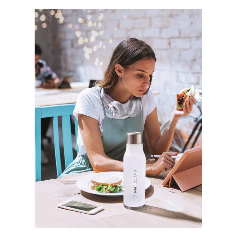 Sticlă RPET de 600ml GLACIER RPET Alb transparent