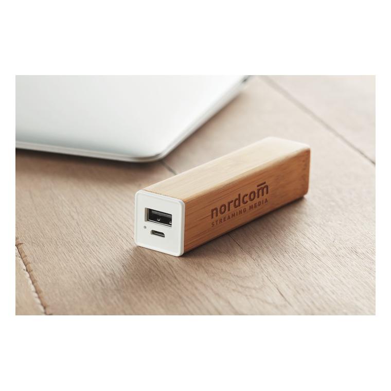 Acumulator bambus de 2200mAh POWERBAM Natur