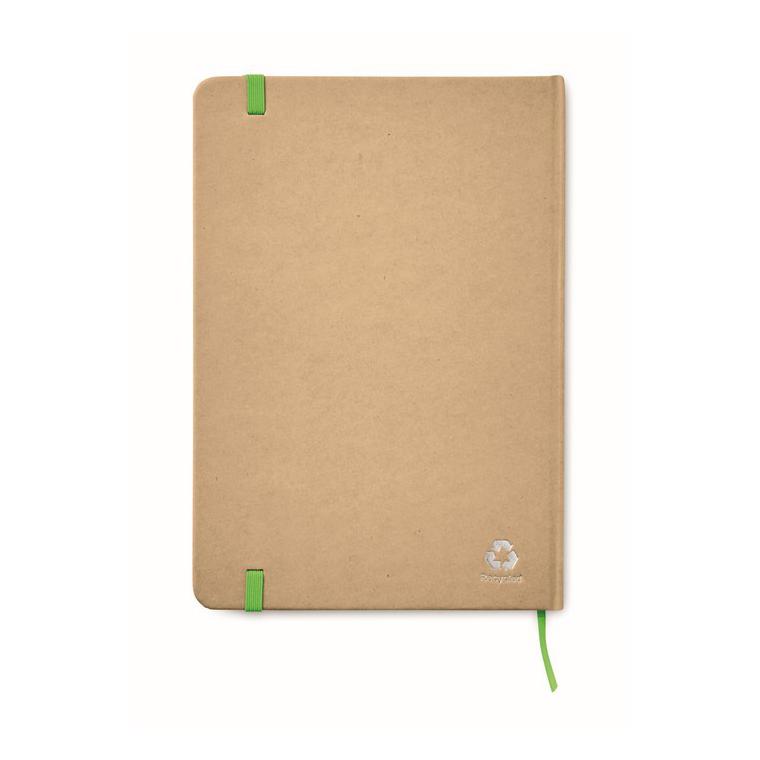 Notes A5 din carton reciclat EVERWRITE Lime