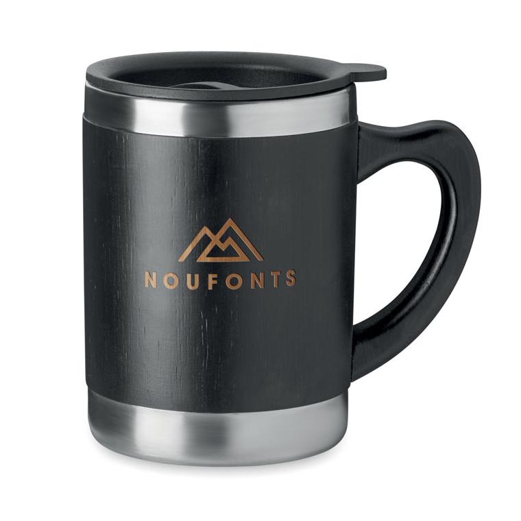 Pahar cu perete dublu 300 ml MOKKA Negru