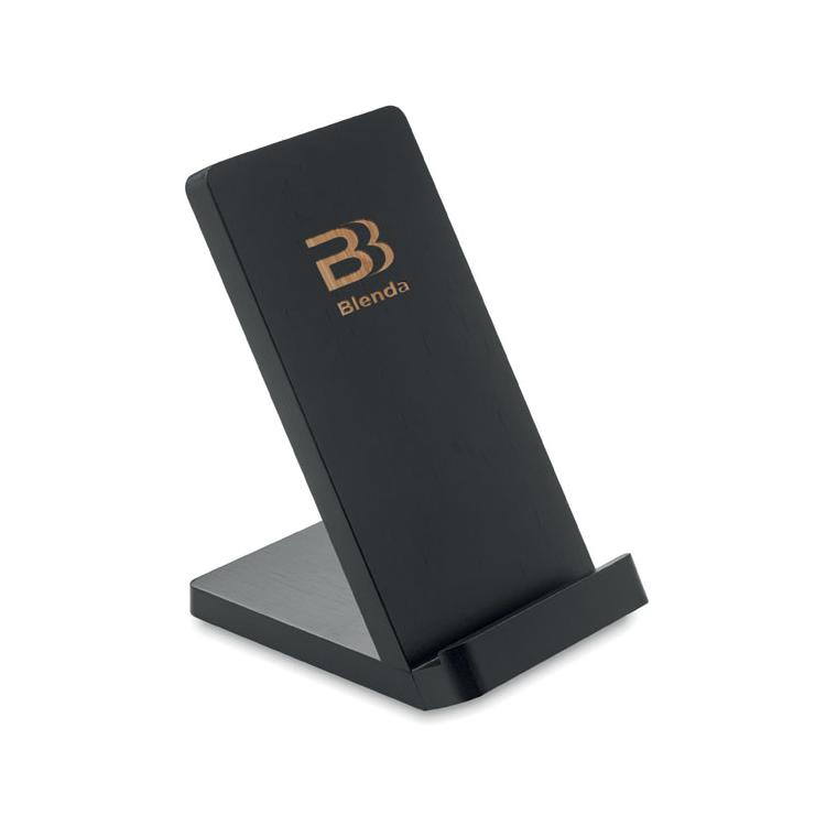 Stand bambus încărcare wireles WIRESTAND Negru