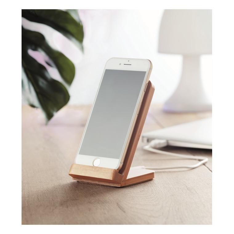 Stand bambus încărcare wireles WIRESTAND Natur