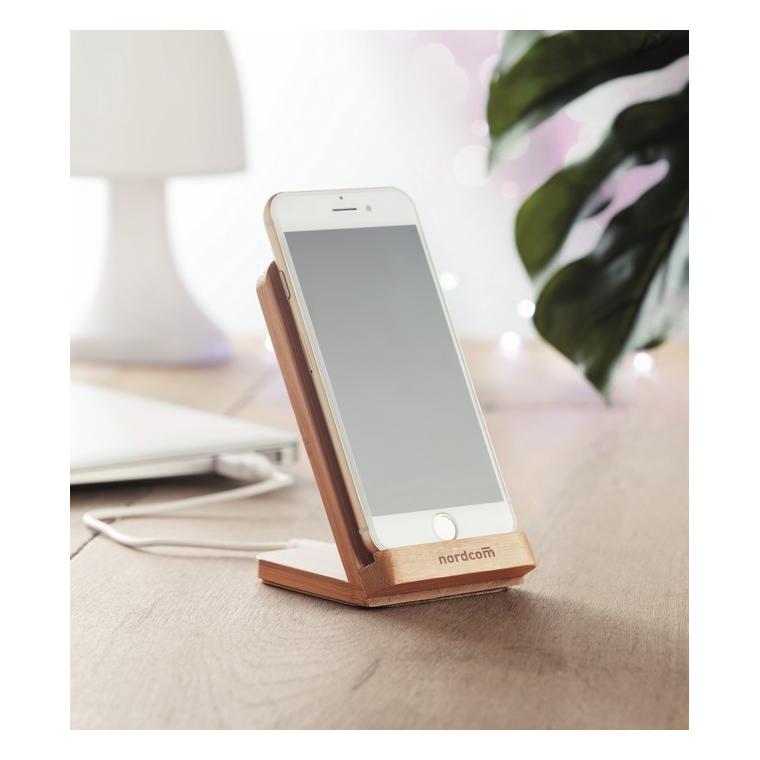 Stand bambus încărcare wireles WIRESTAND Natur