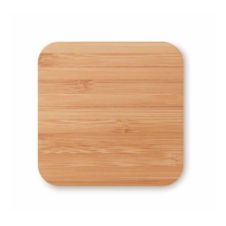 Încărcător wireless din bambus CUADRO Natur