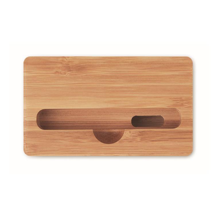 Suport/amplificator din bambus CARACOL Natur