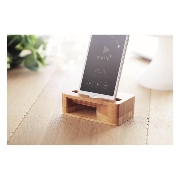 Suport/amplificator din bambus CARACOL Natur