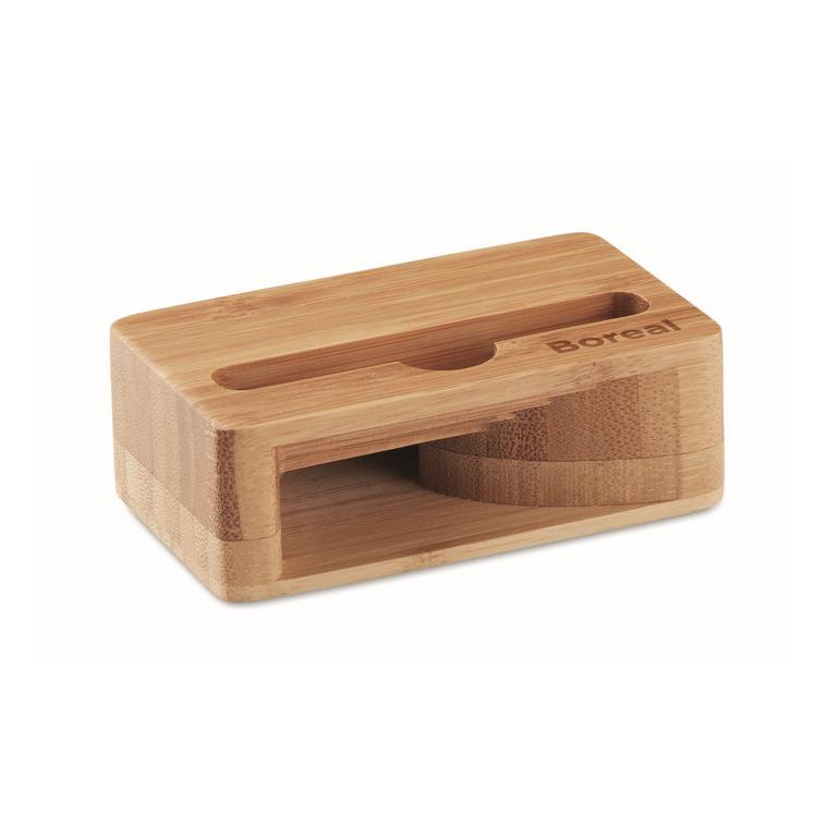 Suport/amplificator din bambus CARACOL Natur