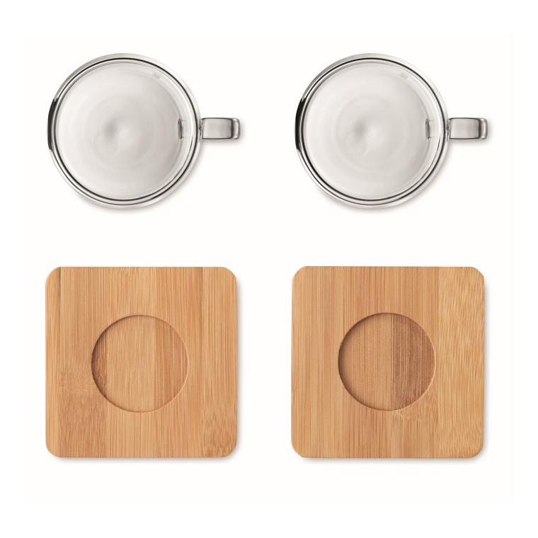 2 pahare expresso perete dublu BELIZE Transparent