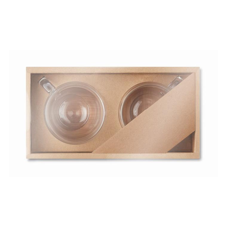 2 pahare expresso perete dublu BELIZE Transparent