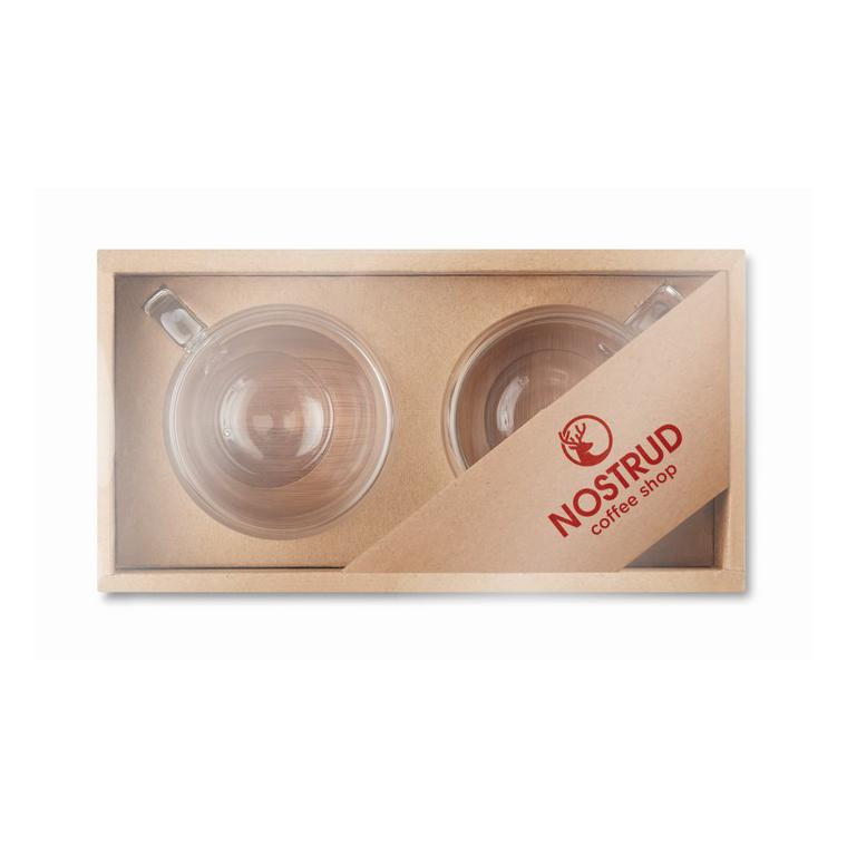 2 pahare expresso perete dublu BELIZE Transparent